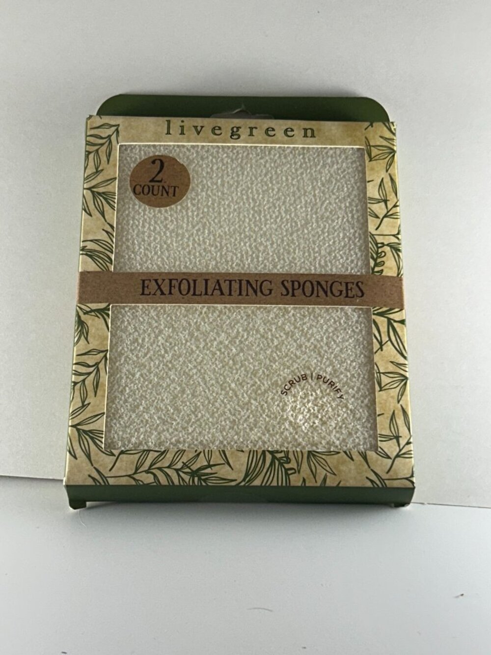 livegreen exfoliating sponges
